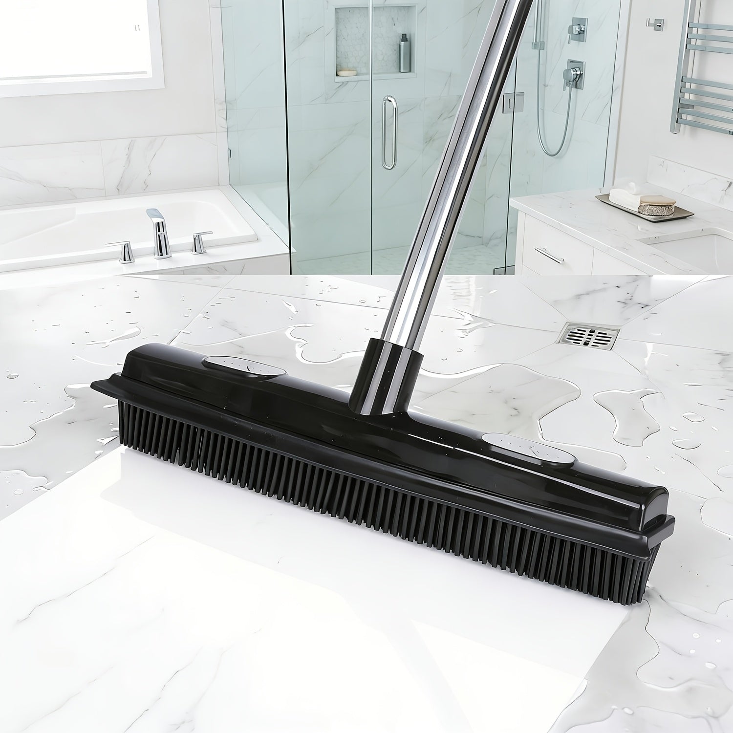 Carpet Pet Hair Broom Adjustable Black Broom | Pet Hair, Carpet Rake & Scraper, Floor Brush