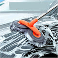 Car Brush and Washing Tools Long-Handled Car Wash Brush, Dual-Ended Cleaning Brush, Telescopic Rotating Car Wash Mop Suitable for SUVs, RVs, and Sedans