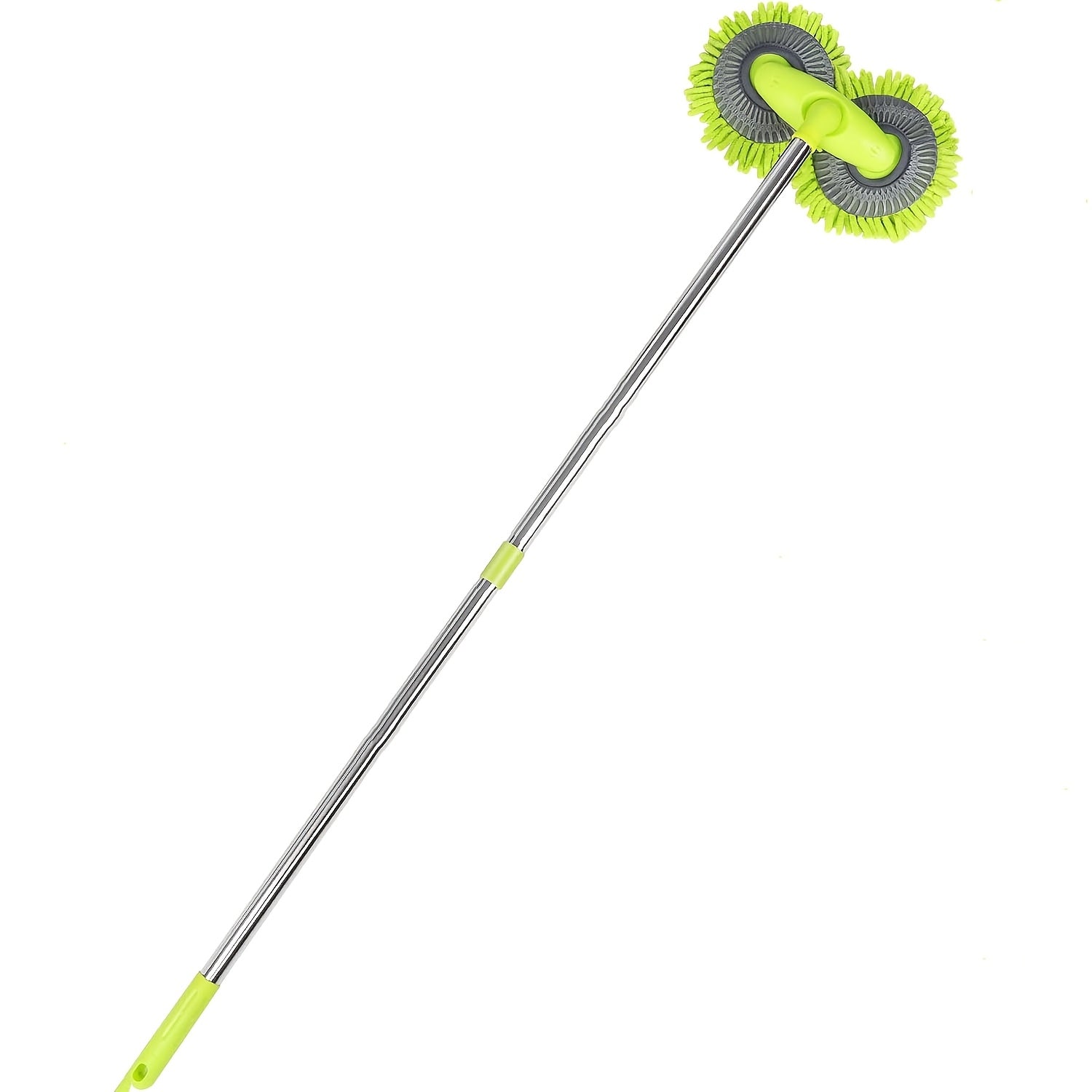 Car Brush and Washing Tools Long-Handled Car Wash Brush, Dual-Ended Cleaning Brush, Telescopic Rotating Car Wash Mop Suitable for SUVs, RVs, and Sedans
