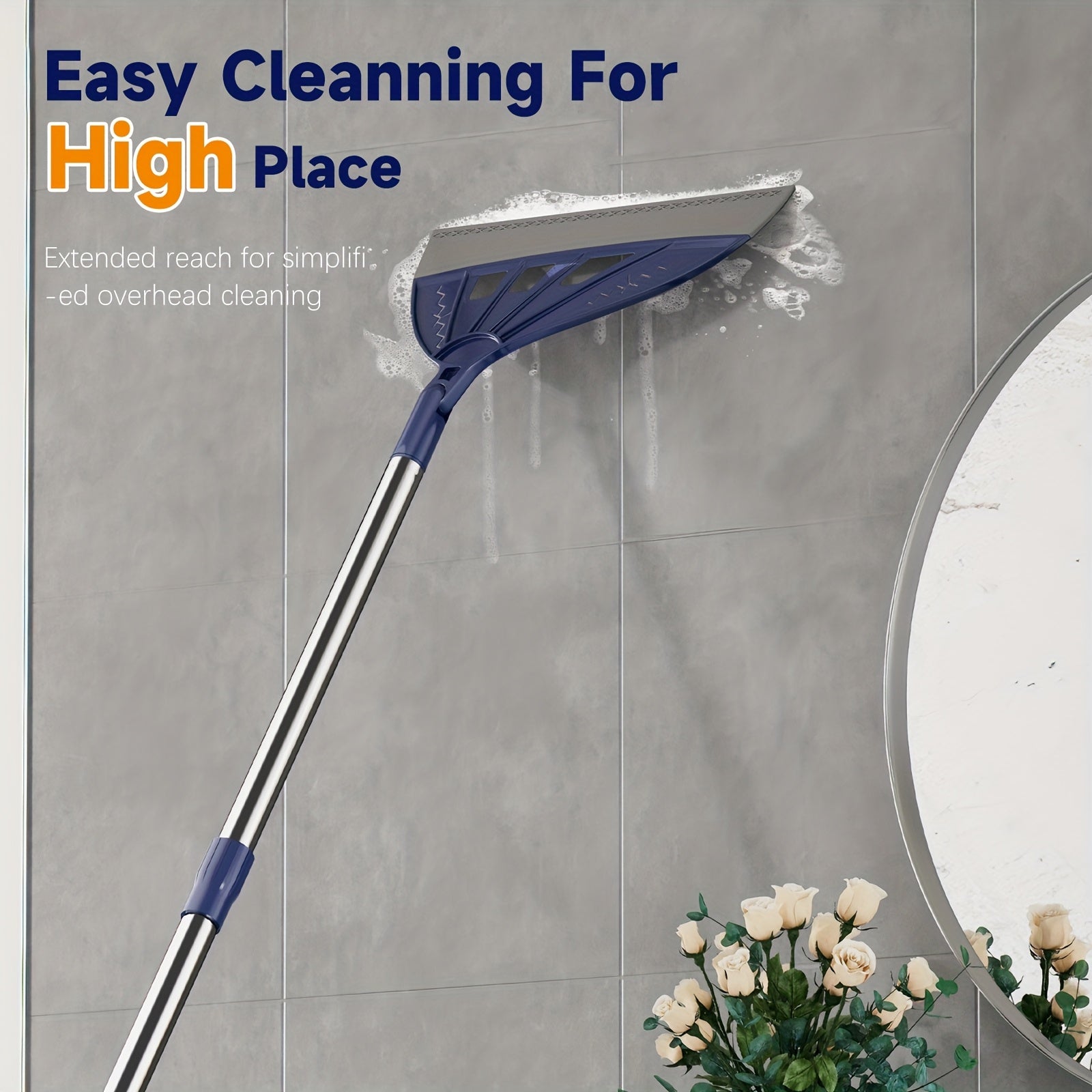 Magic Broom Household Silicone Broom, Magic Air Broom for Floor Cleaning, 48 \