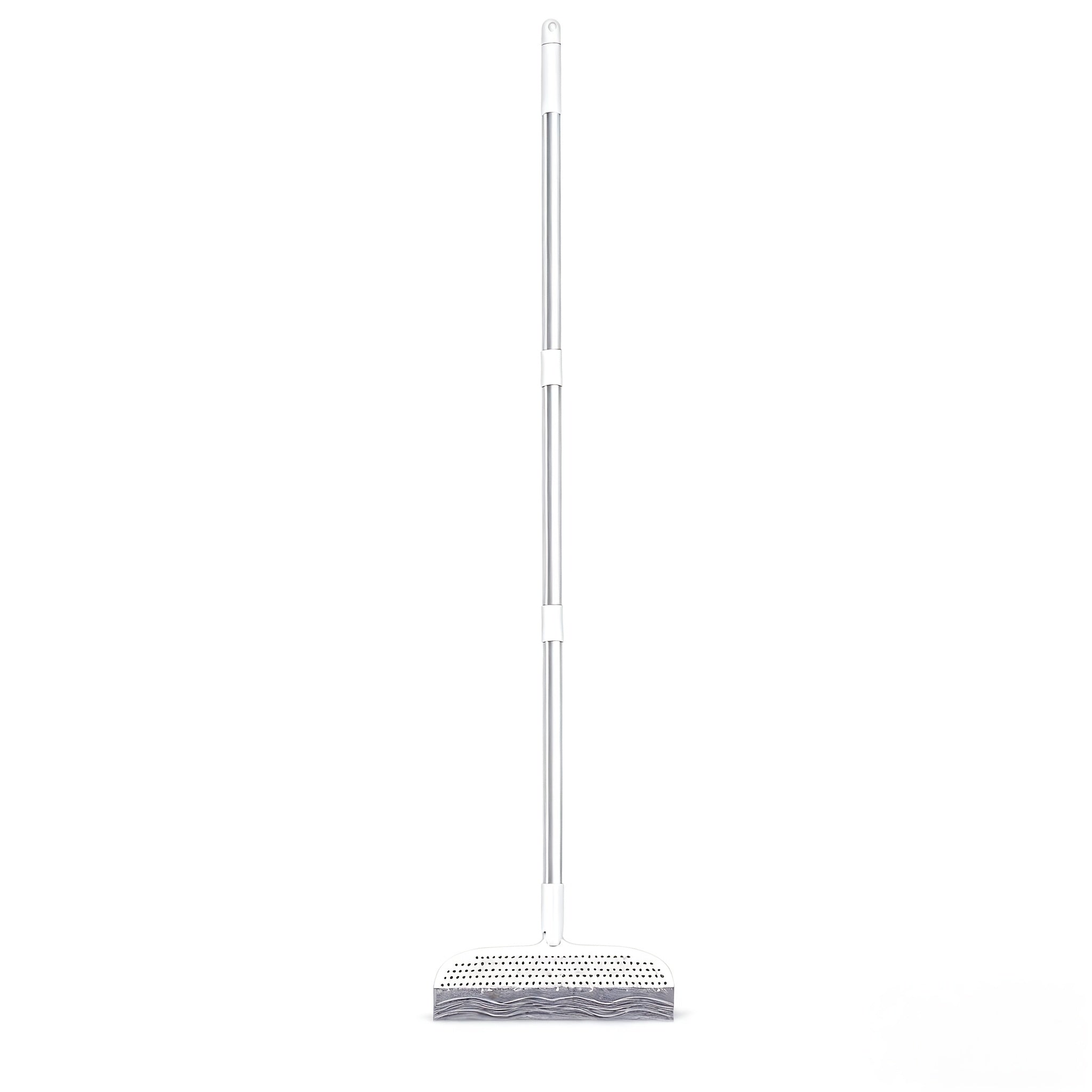 Super-Long Magic Cleaning Broom (39.37''\u002F49''\u002F53.14'') - Detachable Double-Sided Silicone Scraper for Pet Hair Removal, Floors, Carpets, Windows & Tiles | Multi-Surface Bathroom\u002FKitchen Tool with Easy-Storage Handle