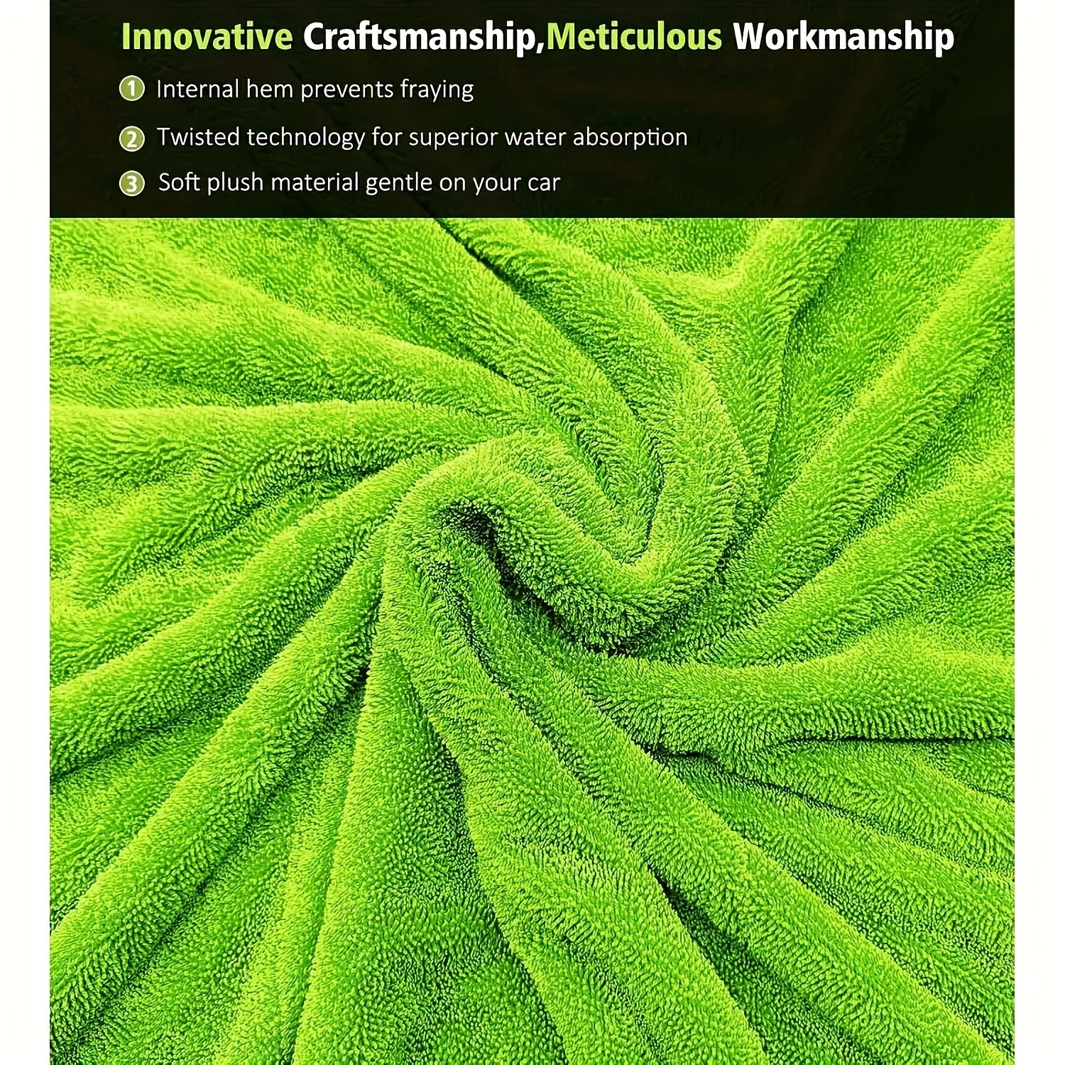 2pcs SUV Truck Drying Towel – Double-Sided Microfiber Cloth, Quick-Dry Car Wash Towel, Ultra-Absorbent Fabric, Used for Car Detailing And Maintenance, Professional Auto Care, Vehicle Care Detailer, Car Wash Towel, Car Dryer, Wet Towel Base