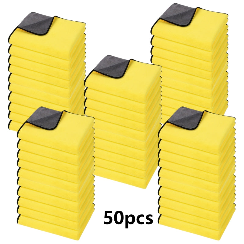 30\u002F50pcs, Dish Towels, Extra Soft Car Wash Microfiber Towel, Car Cleaning Drying Cloth, Never Scratch Home Kitchen Rag, Dishwashing Cloth, Scouring Pad, Cleaning Supplies