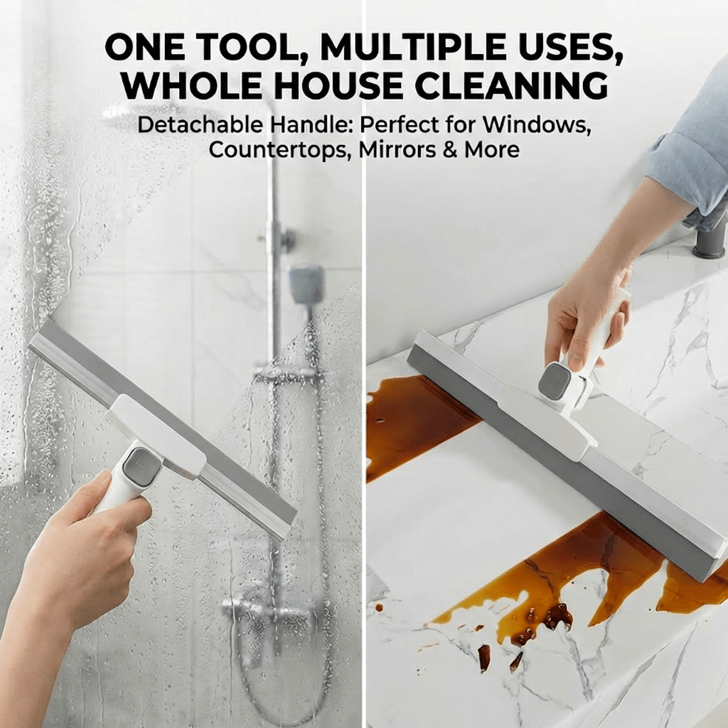 A Broom And Pet Hair Cleaner for The Floor | Ergonomically Designed with a Long Handle, Suitable for Hardwood Floors, Tiles, Carpets, And Glass Surfaces | an Ideal Cleaning Tool for Bathrooms, Kitchens, And Living Rooms, Essential for Home Cleaning