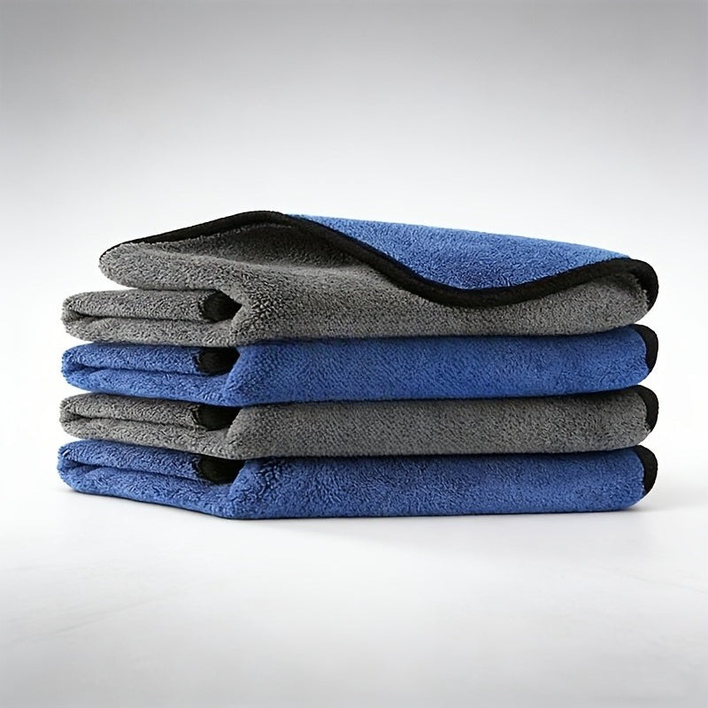 Set of 8 Ultra-Fine Microfiber Car Wash Towels, Soft And Quick-Drying, for Cleaning Windows And Mirrors, Double-Layer Household Cleaning Cloths