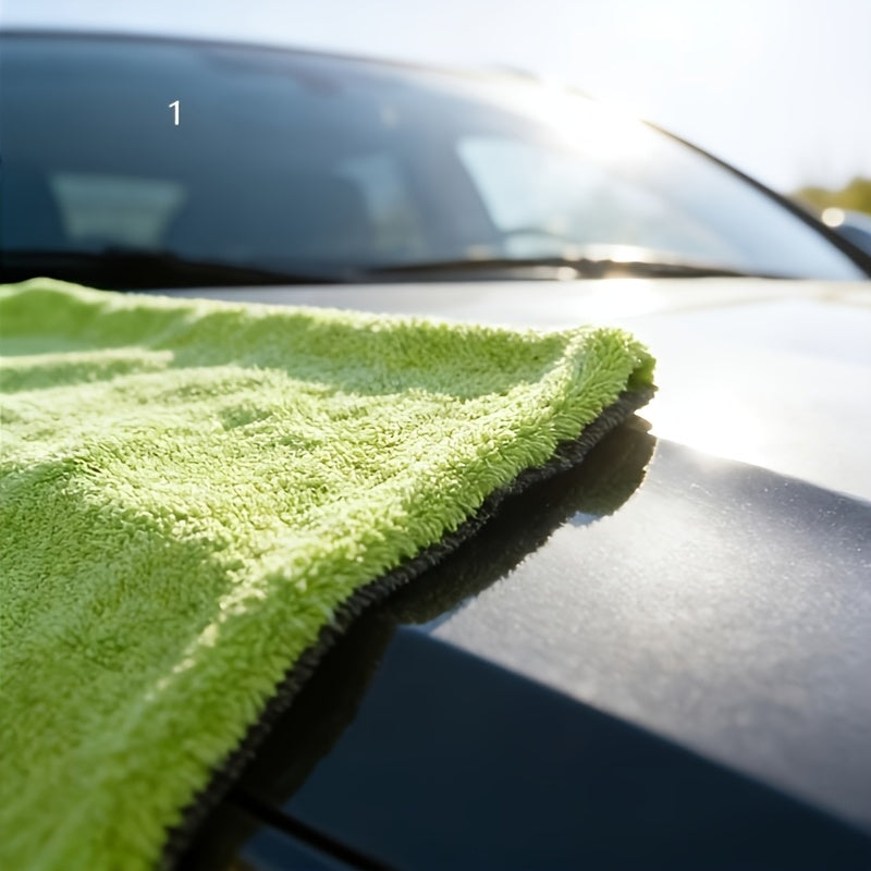 2pcs SUV Truck Drying Towel – Double-Sided Microfiber Cloth, Quick-Dry Car Wash Towel, Ultra-Absorbent Fabric, Used for Car Detailing And Maintenance, Professional Auto Care, Vehicle Care Detailer, Car Wash Towel, Car Dryer, Wet Towel Base
